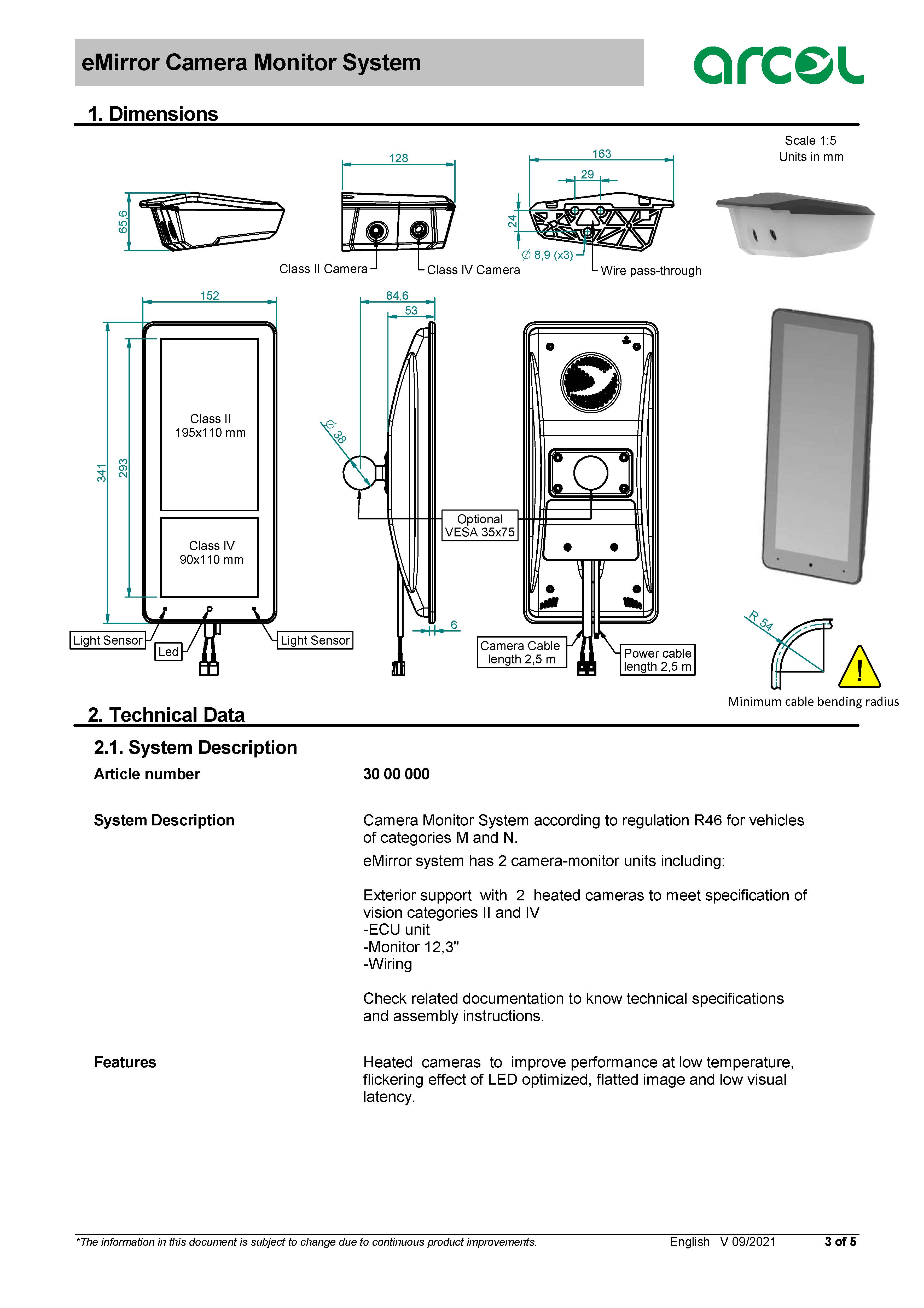 eMirror Camera Monitor System