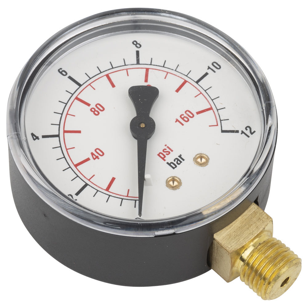Luftdruck Manometer ¢52mm 0-12Bar