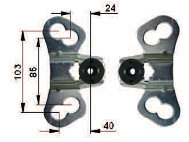 Befestigungsset 15&quot;+16&quot; Raddeckel Halter Vorne