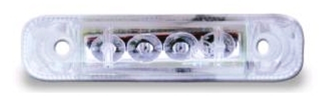 LED Positionsleuchte weiss 24V transparent vorne 