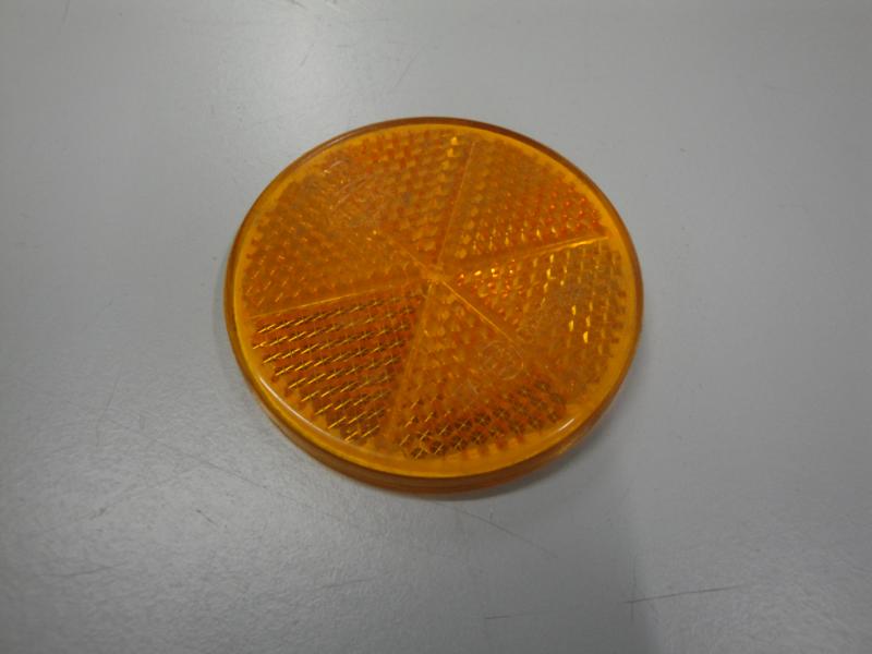 Rückstrahler Orange Selbstklebend ¢ 60 Mm