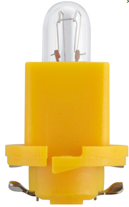Kunststoffsockellampe EBS R4 24V1,2W gelb