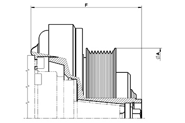 Elektromagnetkupplung LA16.108Y 9PK D:213.6mm