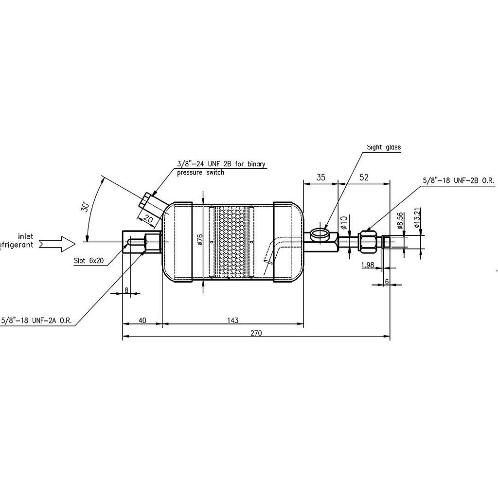 Filtertrockner für Klimaanlage Delphi Diavia Klein