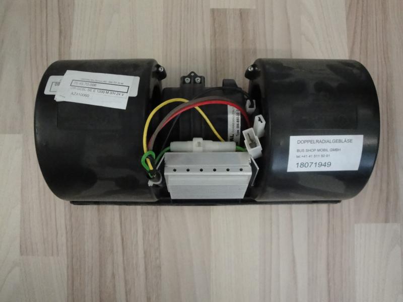 Doppelradialgebläse Spal 006-B50-22 24V  Sütrak 75.45.70.006 E1200M 3/H 24 V