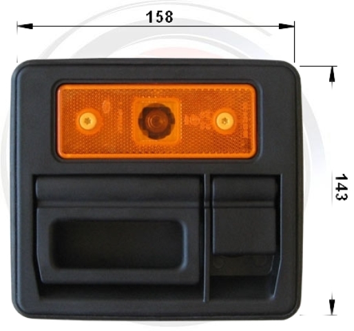 Kofferklappenschloss mit LED mit ZV