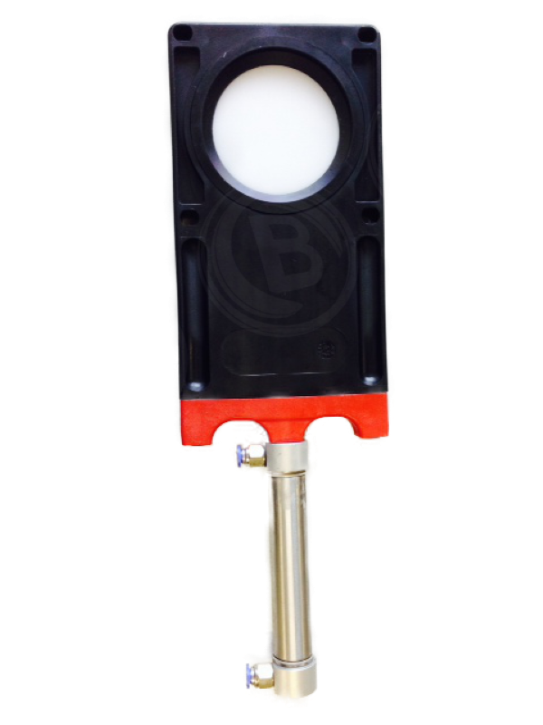 Toilettenschieber Ablassschieber mit Druckluft-