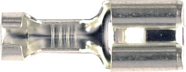 Flachsteckhülse 1 - 2.5 6.3Mm Vorgeformt Mit Rastnase