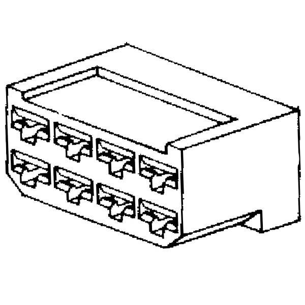 Steckgehäuse 8 Pol