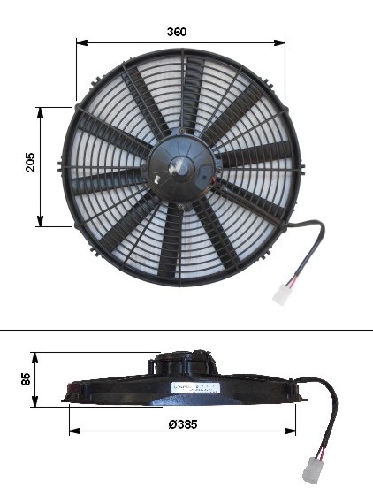 Kondensatorlüfter VA18-BP70 / LL 86A 24V