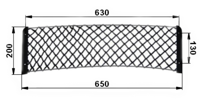 Gepäcknetz MB 650x200 mm