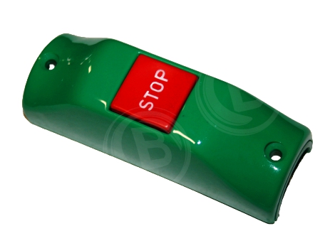 Haltewunschtaster grün mit rotem Knopf