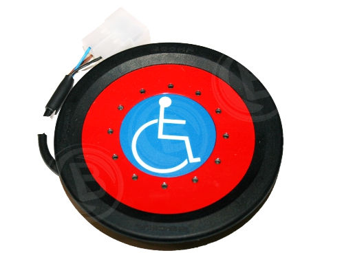 Haltewunschtaster Rollstuhl, Symbol Aussenanbau