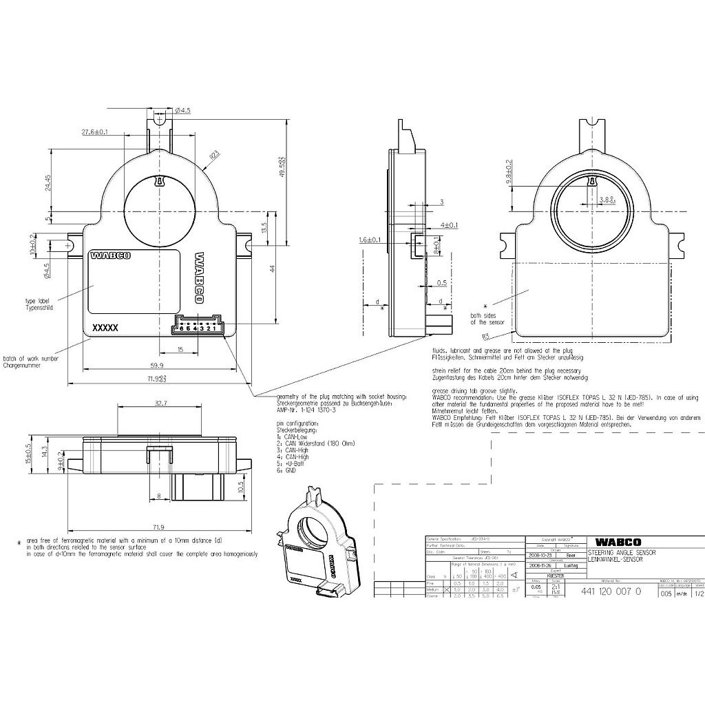 Lenkwinkelsensor WABCO