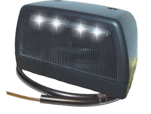 Luce targa a LED nero Proplast 24V 