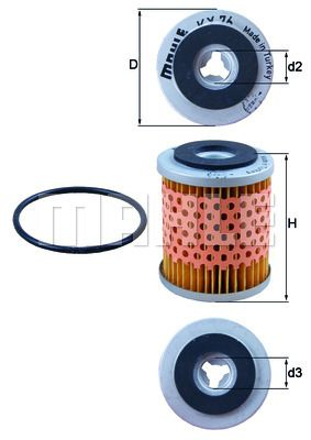 Filtre à carburant pour WEBASTO