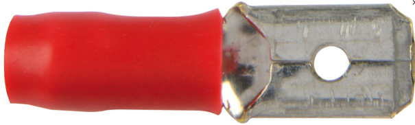 Flachstecker rot DIN/ISO 46245