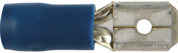 Flachstecker blau DIN/ISO 46245
