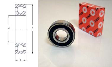 Rillenkugellager 6000.2Rsr Fag 10X26X8
