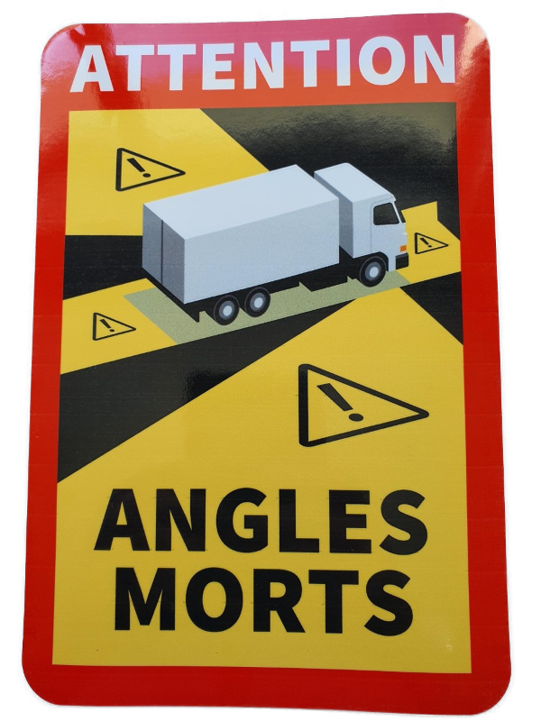 adesivo &quot;angles morts&quot; cm 17x25 x truck