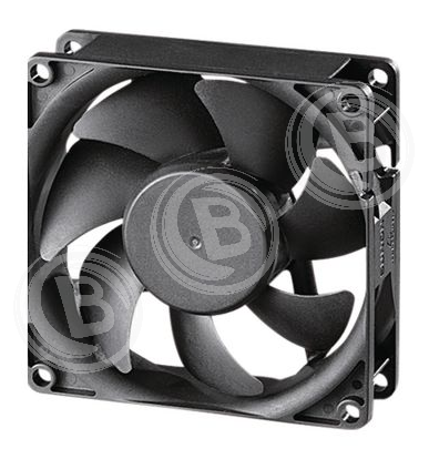 Ventilatore assiale DC 80x80x25mm 12V 102m³/h IP68