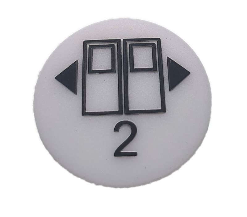 Tappo simbolo pulsante porta centrale2