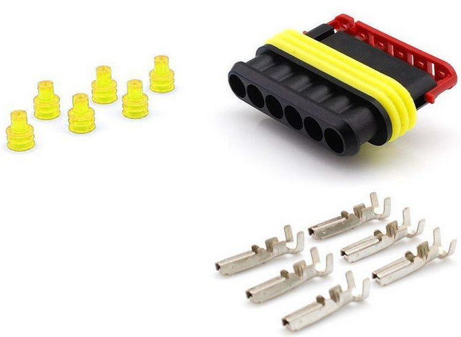 Superseal connector set 6-pin