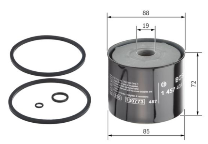 Filtre à carburant, filtre à visser