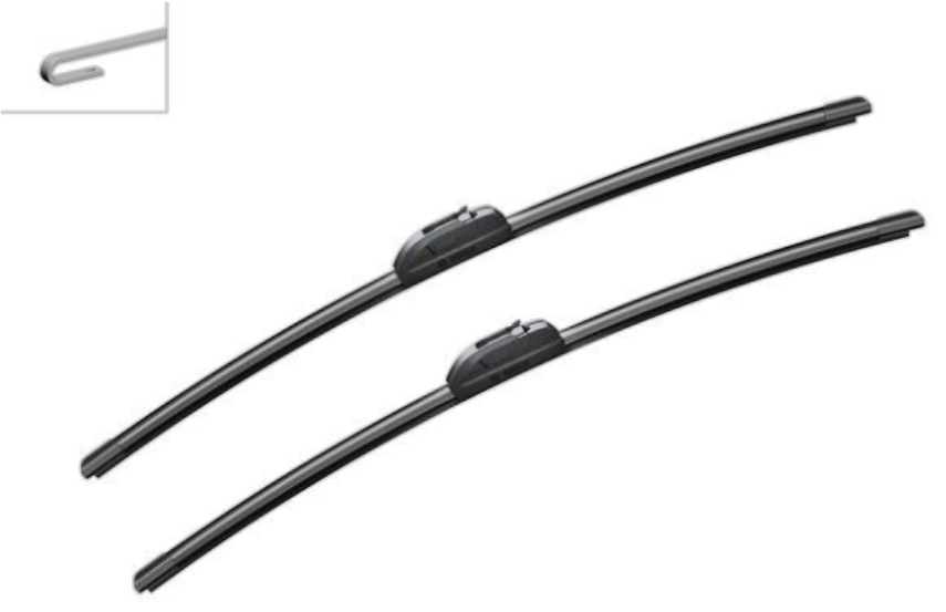 Wiper blade Aerotwin Retrofit with integrated washer water nozzle