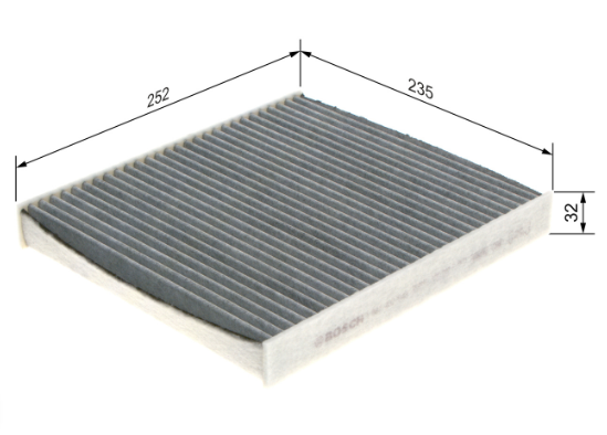 Pollenfilter mit Aktivkohle VAG