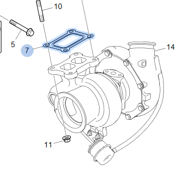 Turbolader Dichtung Scania